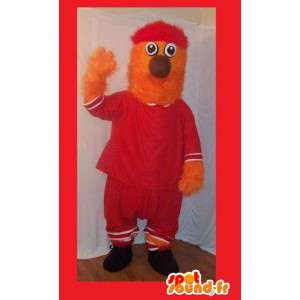 Costume peluche mostro arancione - Costume mostro - MASFR002718 - Mascotte di mostri