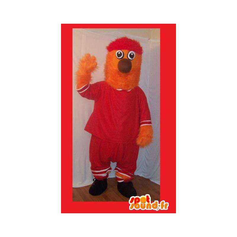 Costume plush orange monster - Monster Costume - MASFR002718 - Monsters mascots