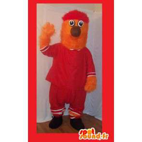 Costume plush orange monster - Monster Costume - MASFR002718 - Monsters mascots