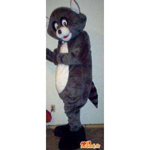 Raccoon cinza mascote e guaxinim preto - traje de guaxinim - MASFR002725 - Mascotes dos filhotes