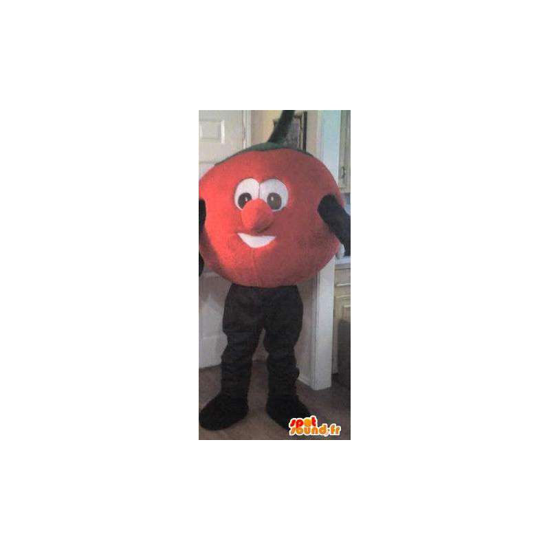 En forma de mascota de tomate rojo grande - traje de tomate - MASFR002733 - Mascota de la fruta