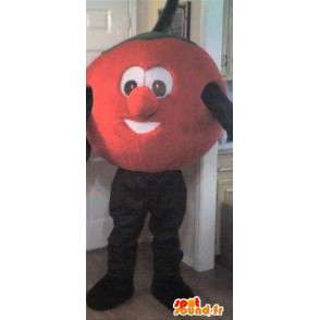 Maskot i form av en stor röd tomat - Förklädnadstomat -