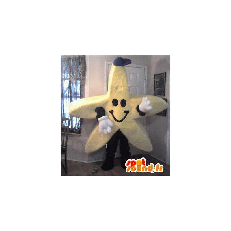 Amarillo disfraz estrella - la mascota de la estrella gigante - MASFR002743 - Mascotas sin clasificar