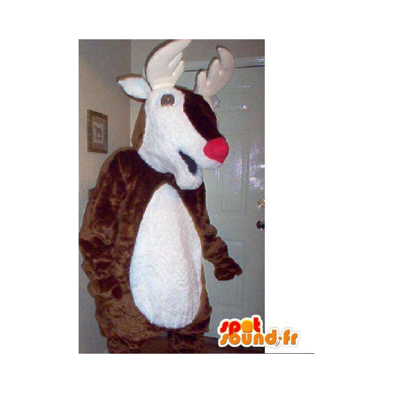 Mascot renne di Babbo Natale - Renna Costume Brown - MASFR002745 - Mascotte di Natale