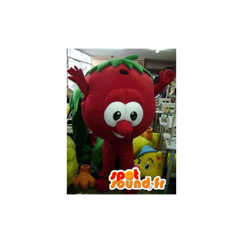 Röd fruktmaskot - Röd fruktdräkt - Spotsound maskot