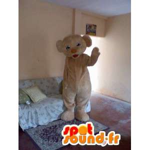 Mascot orsacchiotto beige - Bear Costume - MASFR002757 - Mascotte orso