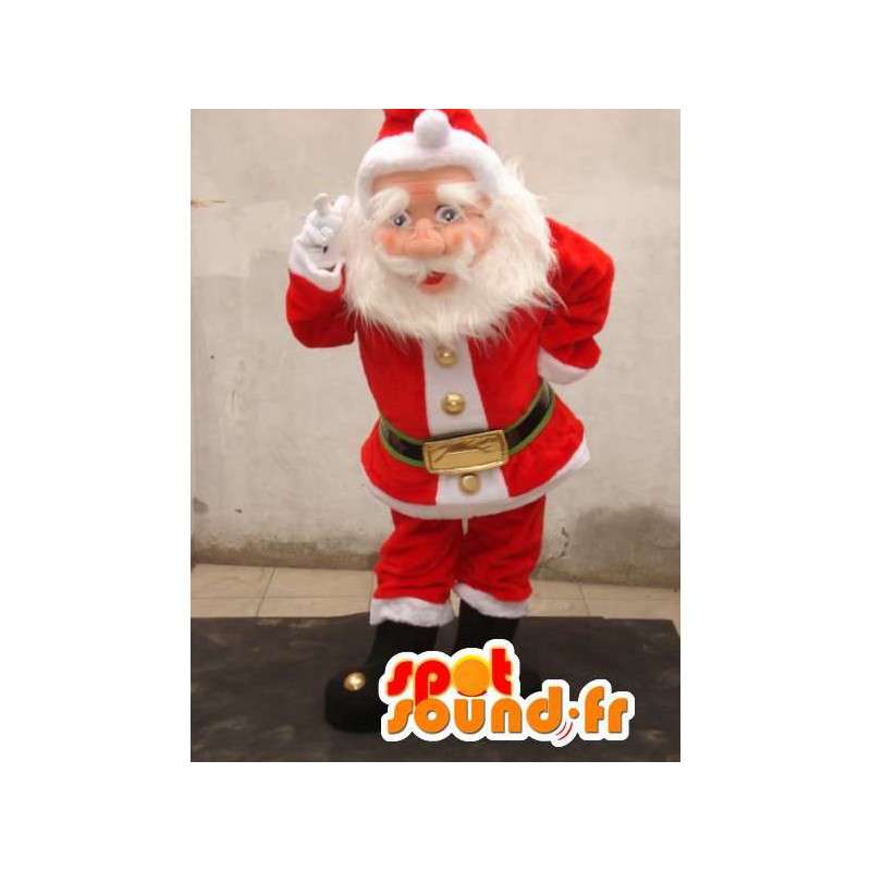 Papá Mascot realista - traje de Santa Claus - MASFR002758 - Mascotas de Navidad