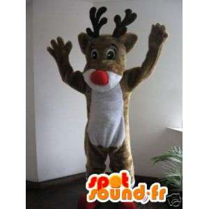 Mascot reno de Santa Claus - reno marrón Disguise - MASFR002762 - Mascotas de Navidad