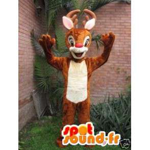 Mascot renne di Babbo Natale - Renna Costume Brown - MASFR002763 - Mascotte di Natale