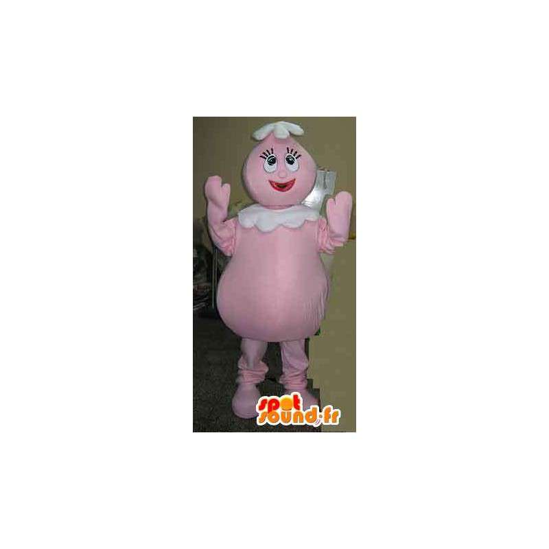 Mascot cosi Barbamama rosa - rosa costume Barbamama - MASFR002769 - Famosi personaggi mascotte