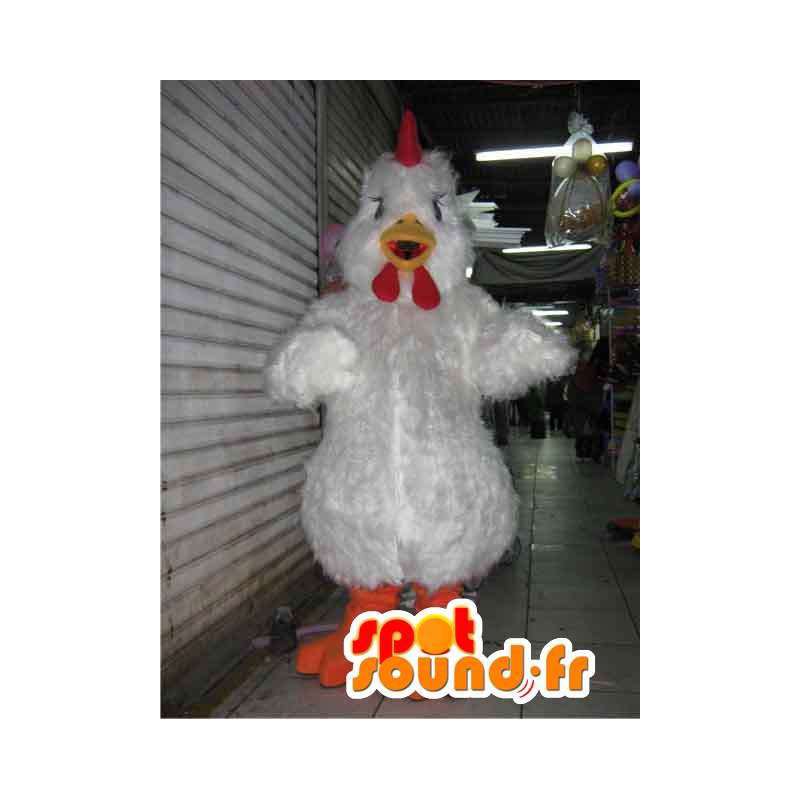 Pollo gigante bianco mascotte - Disguise gallina bianca - MASFR002800 - Animali mascotte