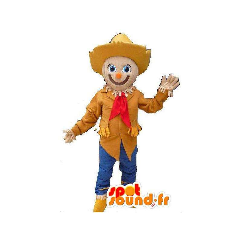 Vogelverschrikker mascotte met een hoed - Scarecrow Costume - MASFR002810 - vee