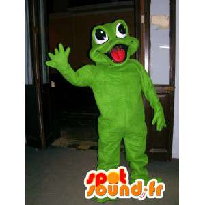 Kæmpe grøn frø maskot - Frø kostume - Spotsound maskot