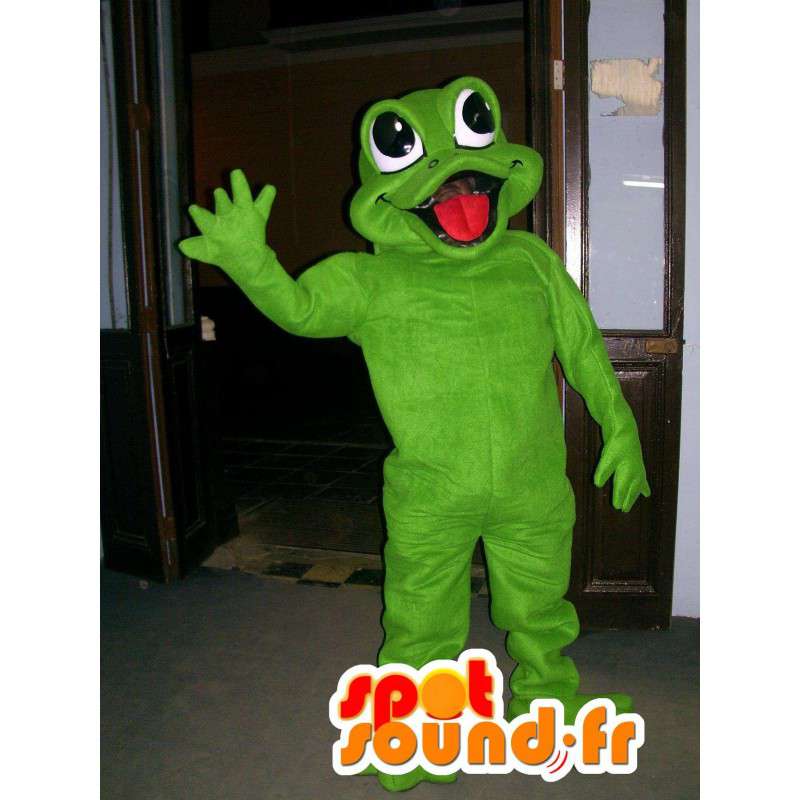 Giant green frog mascot - Frog Costume - MASFR002819 - Mascots frog