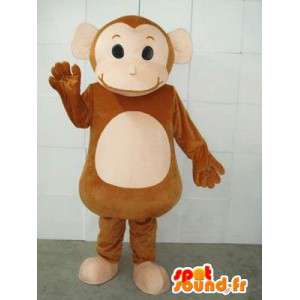 Mascot mono del circo y platillos - Animal Fair vestuario - MASFR00231 - Mono de mascotas