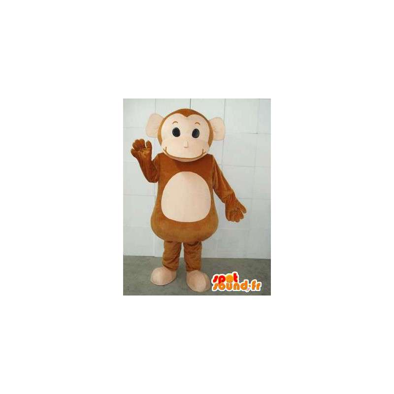 Circus Monkey mascot and cymbals - Costume zoo animal - MASFR00231 - Mascots monkey