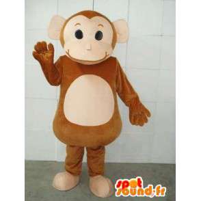 Circus Monkey mascot and cymbals - Costume zoo animal - MASFR00231 - Mascots monkey