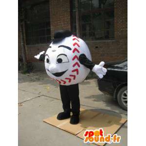 Maskottchen-Ball-Base-Ball - Kostüm Mann Baseball - MASFR00221 - Menschliche Maskottchen