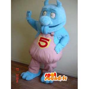 Blue Monster-Maskottchen Plüsch - Blaue Monster-Kostüm - MASFR002914 - Monster-Maskottchen