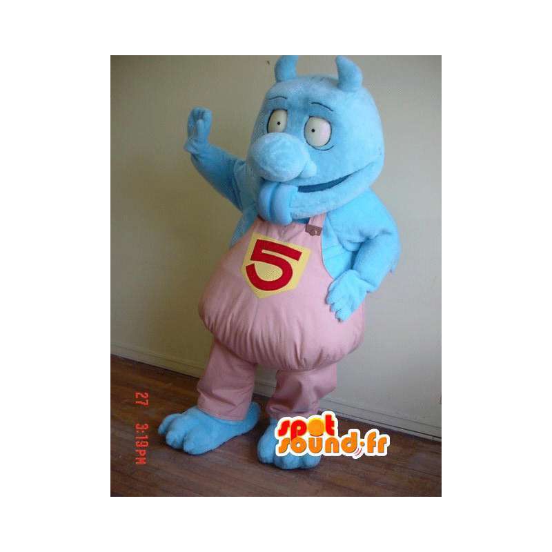 Blue Monster Mascot Pehmo - sininen hirviöasu - MASFR002914 - Mascottes de monstres