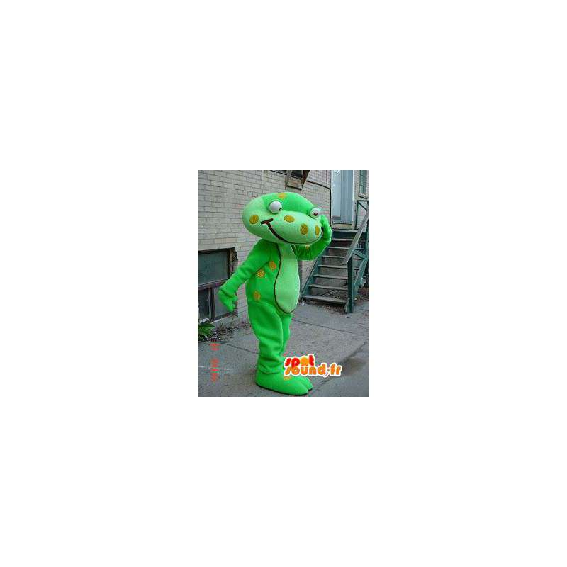 Plys grøn dinosaur maskot - Dinosaur kostume - Spotsound maskot