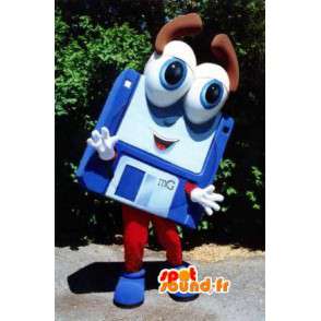 Mascotte de disquette - Costume d'informatique - MASFR002918 - Mascottes d'objets