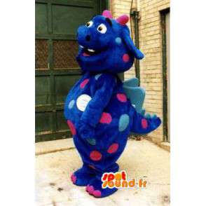 Blue Dragon Mascot - Costume blue dinosaur - MASFR002921 - Dragon mascot