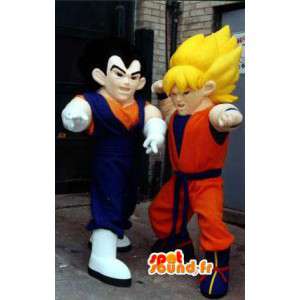 Mascottes manga Dragon Ball - Pack de 2 costumes Dragon Ball - MASFR002922 - Mascottes Personnages célèbres