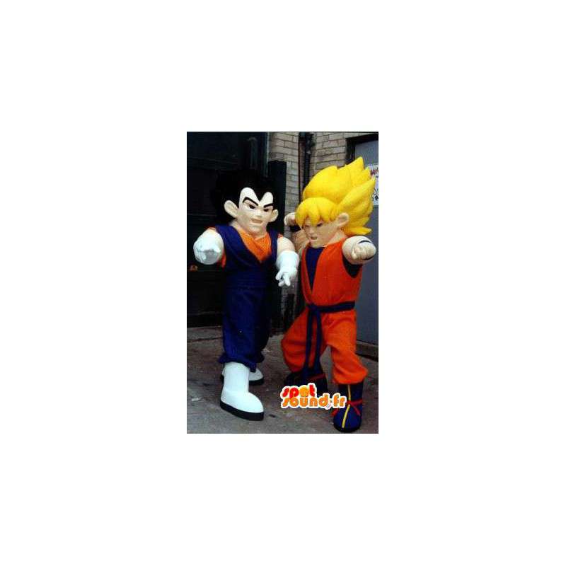 Mascottes manga Dragon Ball - Pack de 2 costumes Dragon Ball dans Mascottes  Personnages célèbres Changement de couleur Pas De Changement Taille L  (180-190 Cm) Bon a tirer Non Avec les vêtements ? (