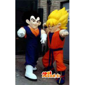 Dragon Ball manga maskoter - 2 Pack Dragon Ball Kostymer - MASFR002922 - kjendiser Maskoter