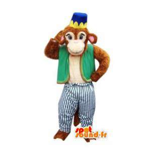 Circus monkey maskot - Jätteplysch apadräkt - Spotsound maskot