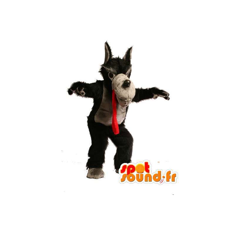 Mascotte van de grote boze wolf - slechte wolf kostuum - MASFR002930 - Wolf Mascottes