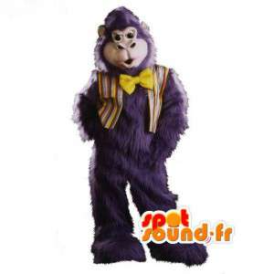 Gorilla mascotte blu grigio peloso tutti - Gorilla Costume - MASFR002933 - Mascotte gorilla