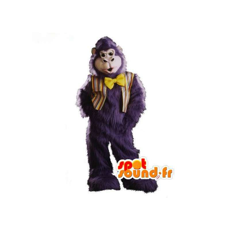 Maskotti sininen harmaa karvainen gorilla kaikki - Gorilla puku - MASFR002933 - Mascottes de Gorilles