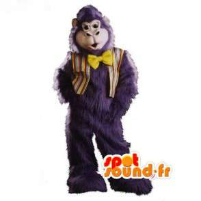 Mascotte de gorille bleu gris tout poilu - Costume de gorille - MASFR002933 - Mascottes de Gorilles