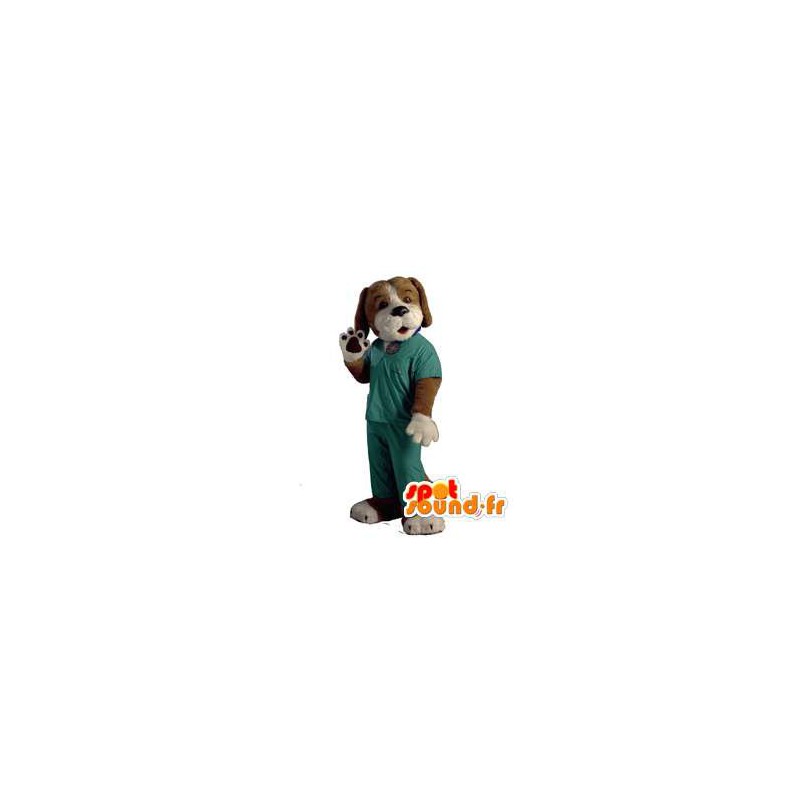 Mascotte de chien habillé en infirmier - Costume de chien - MASFR002960 - Mascottes de chien