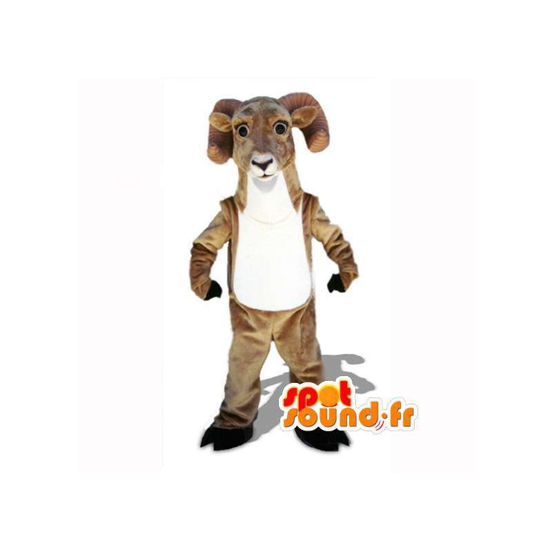 Pirinéus mascote cabra - marrom ram Disguise - MASFR002981 - Mascotes e Cabras Goats