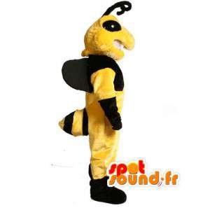 黄色と黒のハチのマスコット-ハチの衣装-MASFR002986-昆虫のマスコット