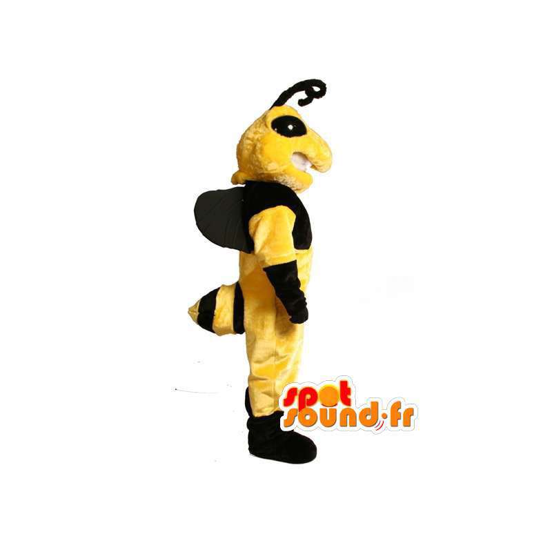 Mascotte gele en zwarte wesp - wesp kostuum - MASFR002986 - mascottes Insect