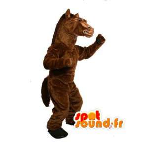 Mascotte de cheval marron très réaliste - Costume de cheval - MASFR002987 - Mascottes Cheval