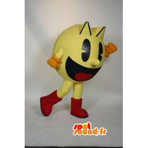 Mascot del famoso Pacman, personaje de videojuego amarilla - MASFR002989 - Personajes famosos de mascotas