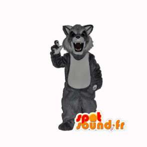 Mascota Wildcat gris felpa - Traje Cat - MASFR002992 - Mascotas gato