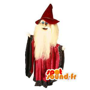 Maskot Merlin - čarodějnice kostým - MASFR002993 - Celebrity Maskoti