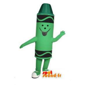 Pastel groene mascotte - groene pastelkleurpotlood Costume - MASFR003014 - mascottes Pencil