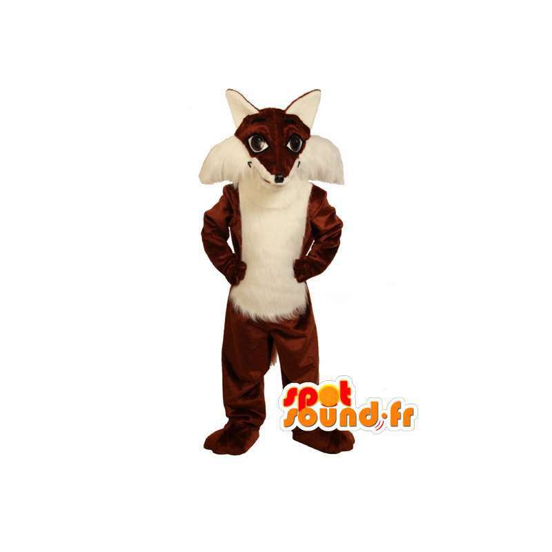 Brown fox maskot plysch - Fox kostym - Spotsound maskot