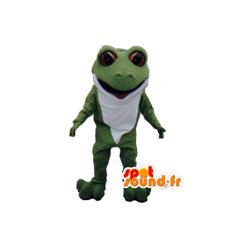 Grüner Frosch-Maskottchen Plüsch - Frosch-Kostüm - MASFR003019 - Maskottchen-Frosch