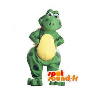 Zelená a žlutá žába maskot - Frog Costume - Maskoti žáby - MASFR003020 - SpotSound.fr