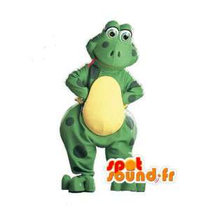 Zelená a žlutá žába maskot - Frog Costume - Maskoti žáby - MASFR003020 - SpotSound.fr