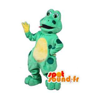 Mascot rana verde e giallo - Costume Frog - MASFR003021 - Rana mascotte