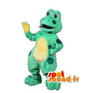 Zelená a žlutá žába maskot - Frog Costume - Maskoti žáby - MASFR003021 - SpotSound.fr